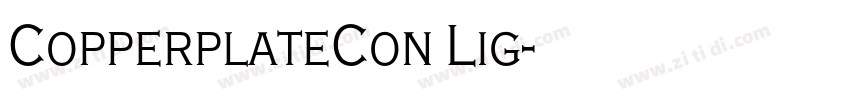 CopperplateCon Lig字体转换